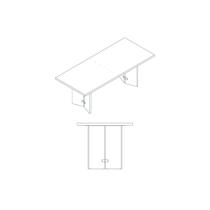 partition dining table drawings