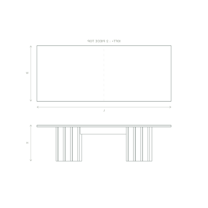 slant dining table dimensions