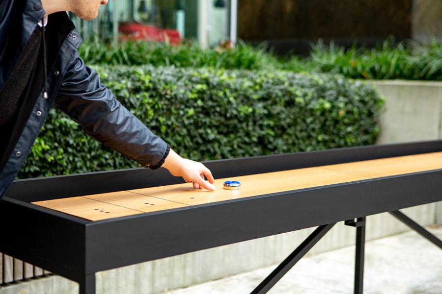 outdoor games shuffleboard table